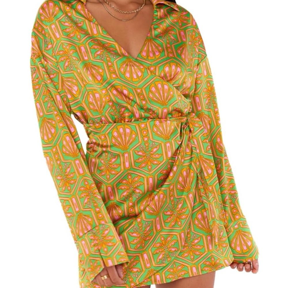 Show Me Your Mumu Palm Disco Dress